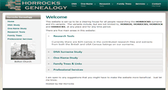 Desktop Screenshot of horrocksgenealogy.com