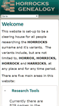 Mobile Screenshot of horrocksgenealogy.com