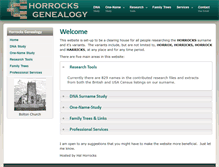 Tablet Screenshot of horrocksgenealogy.com